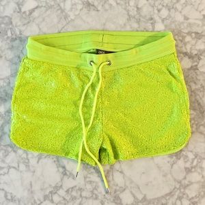 Neon Sequin Shorts